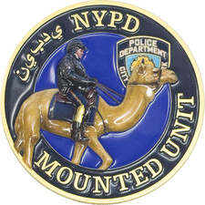 EL15-19 Mounted Patrol Challenge Coin for NYPD Mayor Zohran Mamdami NYC Police picture