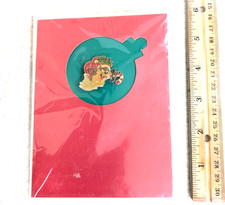 VTG Taz Devil Christmas Candy Cane Looney Tunes Lapel Pin Card 1999 Punch picture