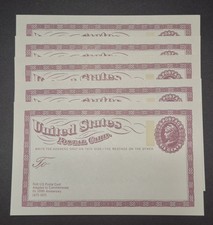 Vintage 1873-1973  United States Postal Card 100th Anniversary LOT (5) picture