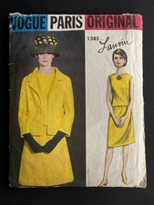 1960's Vogue 1385 Paris Original Lanvin Suit Jacket Skirt Pattern, Complete 12 picture