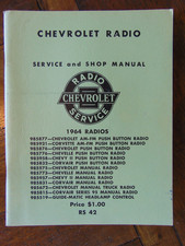 Vintage Original 1964 Chevrolet Radio Service and Shop Manual picture