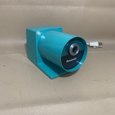 Vintage Panasonic Electric Pencil Sharpener Heavy Duty Turquoise KP-22A TESTED picture