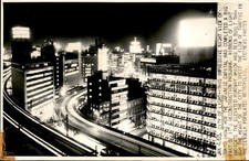 LG40 1965 FEDNEWS Wire Photo IMPRESSIVE NIGHT VIEW OF TOKYO