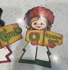 Vintage Beistle Honeycomb Caroler Pair - 1980 picture