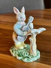 Vintage ALBERT KESSLER Ceramic Bunny Rabbit Figurine Band Orchestra Music GUITAR picture