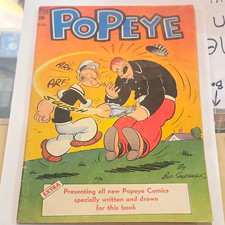 Popeye #2 Dell Comics 1948 Bud Sagendorf Golden Age Color Single Issue picture