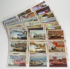 1971 Fleer AHRA Official Drag Champs  Very Rare Numbered Canadian Full Set 63 picture