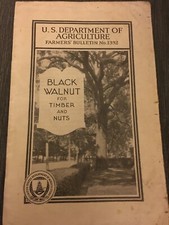 Black Walnut for Timber and Nuts #1392 USDA 1933 picture