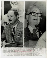 1972 Press Photo Winton Blount and John Sparkman in Senate race, Montgomery AL picture