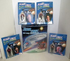 MIB Galoop Lot Rare 1980s STAR TREK THE NEXT GENERATION - ACTION FIGURES & CASE picture