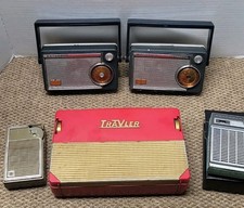 Vintage Mid-Century Radio Lot of 5 - Motorola, Trav-Ler, GE - Parts & Repair picture