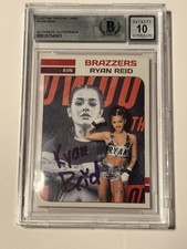 Ryan Reid Signed Trading Card Beckett Encapsulated Autograph Grade 10 AVN picture