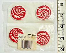 BSA OA Order of the Arrow Set of 4 Adhesive Vintage Logo Patches picture