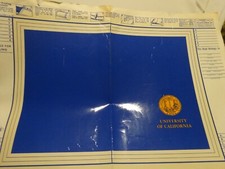 Vintage 70s UNIVERSITY Of CALIFORNIA Paper Book Cover  .10 cents Plasticoat picture