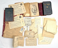 Original WWII - Korean War U.S.  Army Ration Books, Bibles, Cards, Passes, Etc. picture