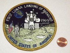 Patch - USA - First Lunar Landing - July 20, 1969 - 4