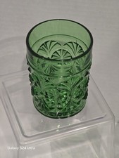 Antique EAPG Green Juice Glasses X3 picture
