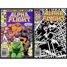 Alpha Flight #2 3 Marvel Comics 1983 Newsstand Comic Lot 2x Comic Lot picture