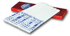 10 Pairs Blue and White Floral Pattern Porcelain Chopsticks Traditional Jingd... picture
