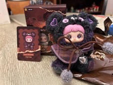 New TOPTOY MayMei Tiny Bear Cookie Plush Blind Box Keychain  - Taro Sesame picture