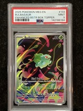 Pokémon TCG Bulbasaur 133/132 Mega Evolution Stamped Holo PSA 9 picture
