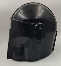 Medieval Star War Black Helmet Mandarin Armor Helmet with Wooden Stand picture