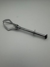 Vintage Olive / Sugar Tongs 3 Prong Mechanical Silverplated MCM Made in England picture