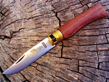 Antonini knives Italy Old Bear 19 medium ring lock knife Walnut & Carbon steel picture
