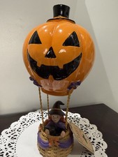 Sweet Street Halloween Pumpkin Witch Hot Air Balloon - New picture
