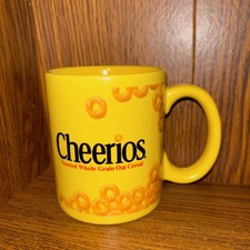 Y2K Vintage Cheerios Cereal AOP Yellow Coffee Mug picture