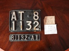 1960s Fiat 850 Coupe Plastic Front / Rear Plates Use Collection picture