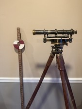 Antique c1918 Keuffel & Esser K&E Surveyor Transit #36775 Case Tripod picture