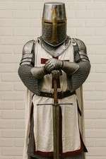 Medieval Knight Templar Armor Suit - Crusader Combat Full Body Armor Suit picture