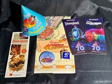 Disneyland 40th Anniversary Park Map & Birthday Hat Park Souvenir, & more picture