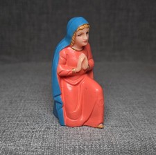 Vintage Friedel Krippenfiguren Mary Nativity Figure West Germany Christmas picture