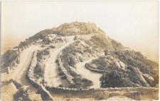 Winding Mountain Summit Road RPPC c1910s Real Photo Postcard Switchbacks picture