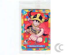 Monkey.D.Luffy P-110 4th Anniversary Stamp Sealed One Piece Card Game English NM picture