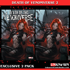 [2 PACK] DEATH OF THE VENOMVERSE #2 UNKNOWN COMICS LEIRIX EXCLUSIVE VAR (08/16/2 picture