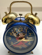 Vintage Sunbeam Disney Fantasia Mickey Mouse Double Bell Alarm Clock picture