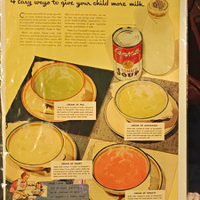 Campbell's Tomato Soup Vintage Multicolor Print Ad 