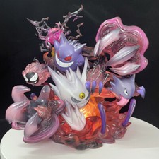 Luminous Gengar Max Evolution Statue Model Figure White Anime Figure Collection picture