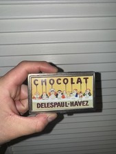 Vtg chocolat delespaul havez Metal Case picture