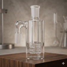 14mm Ash Catcher 90 Degree Glass Water Bong Thick Pyrex Glass Bubbler picture