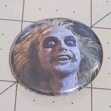 Beetlejuice Movie Metal Vintage Pin 1.25
