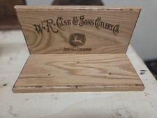 W.R. Case & Sons John Deere Oak Knife Display Stand. Custom Laser Engraved. picture