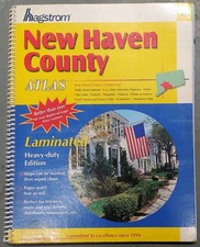 Hagstrom New Haven County Connecticut Street Atlas Spiral Bound Laminated picture