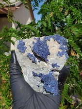 Deep Blueberry FLUORITE Quartz Crystal Cluster Mineral Specimen 374g picture