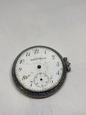 AMERICAN WALTHAM WATCH COMPANY ANTIQUE BROKEN POCKET WATCH FOR PARTS MISSING picture