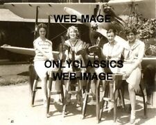 '29 SEXY RUTH ELDER,THADEN,CRAWFORD,TROUT-WOMAN PIONEERS AIRPLANE PHOTO AVIATION picture