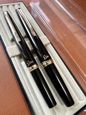 PILOT Elite Black F-Nib H576 14k-585 Japanese vintage  Fountain Pen & ballpen picture